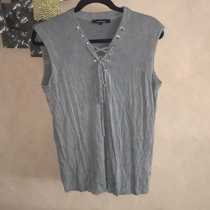 Self tie up tank top